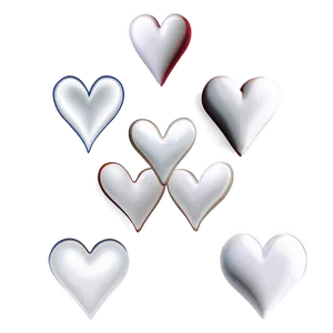 White Hearts In Love PNG 7 PNG