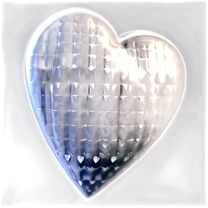 White Hearts On Black Background PNG Kww PNG