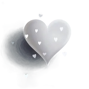 White Hearts Vector PNG 06252024