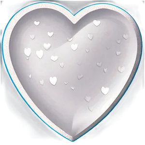 White Hearts Vector PNG Yhr17
