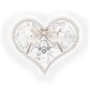 White Hearts With Lace PNG Fca85 PNG