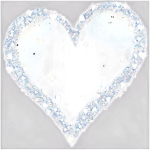 White Hearts With Sparkles PNG Wkg PNG