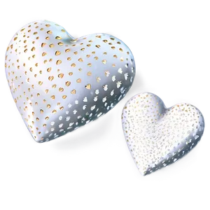 White Hearts With Sparkles PNG Xbd59 PNG