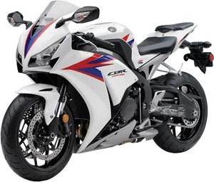 White Honda C B R Sportbike PNG image