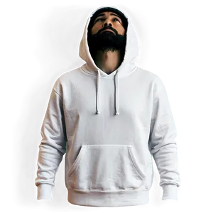 White Hoodie Strings Png Nme55 PNG image