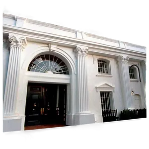 White House Close-up Entrance PNG Uxn16 PNG