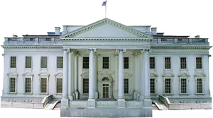 White House Exterior Classic Architecture PNG image