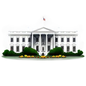 White House Exterior View Png Prw PNG image