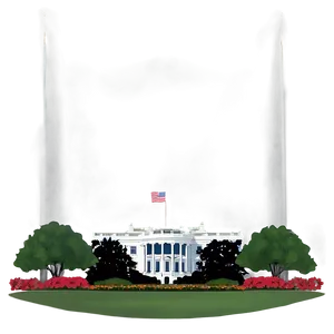 White House South Lawn View PNG 06252024