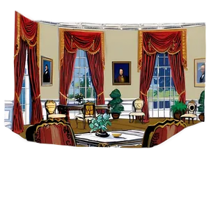 White House State Dining Room Png 06252024 PNG image