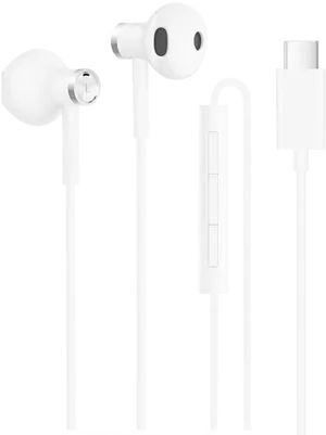 White In Ear Earphoneswith U S B C Connector PNG image