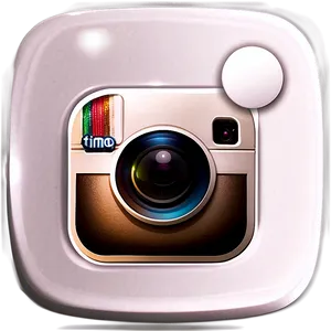 White Instagram Logo Shiny Png Bas PNG image