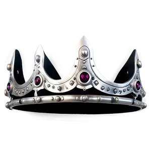 White Iron Crown PNG 7