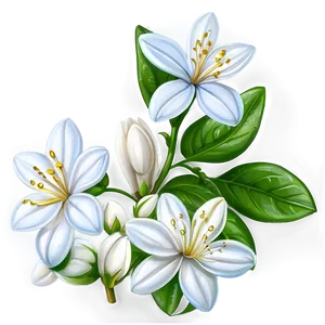 White Jasmine Flower Png Ary90 PNG image