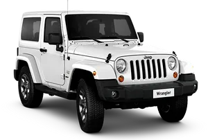 White Jeep Wrangler S U V PNG image