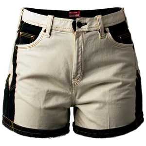 White Jorts Fashion Png Qeq PNG image