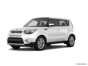 White Kia Soul Side View PNG image