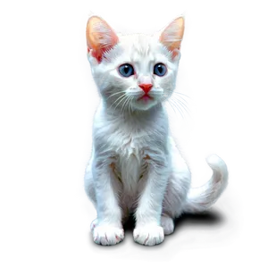 White Kitten PNG 21
