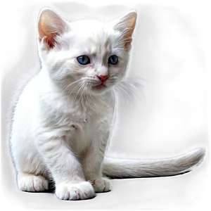 White Kitten PNG Crg4