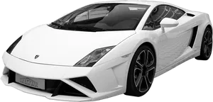 White Lamborghini Gallardo Coupe