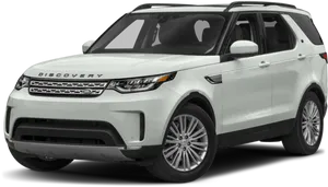 White Land Rover Discovery S U V PNG image