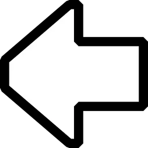 White Left Arrow Icon