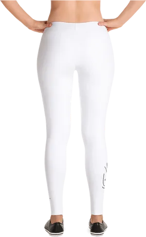 White Leggings Product Showcase PNG image