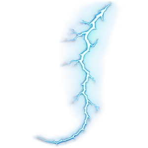 White Lightning Bolt PNG Mxa12
