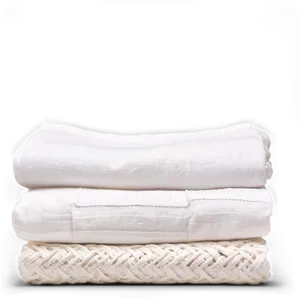 White Linen Blanket PNG 06282024