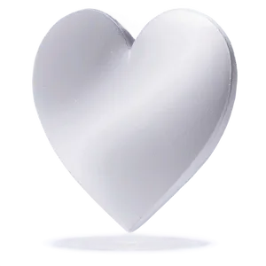 White Love Heart Png 94 PNG image