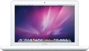 White Mac Book Front View