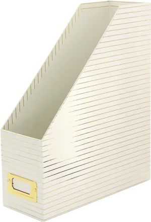 White Magazine Holder Office Organizer