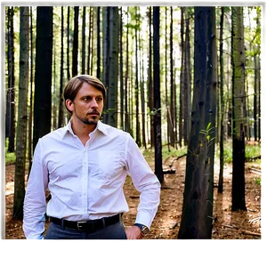 White Man In Forest Png 33 PNG image