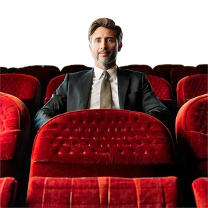 White Man In Movie Theater Png 66 PNG image