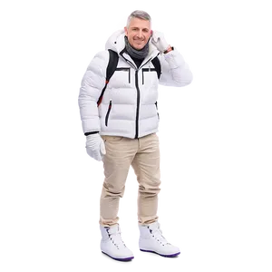 White Man In Winter Clothes Png 06122024 PNG image