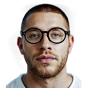 White Man With Glasses Png 06122024 PNG image