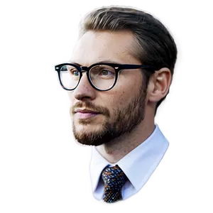 White Man With Glasses Png Qcs PNG image