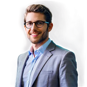 White Man With Glasses Png Tjn9 PNG image