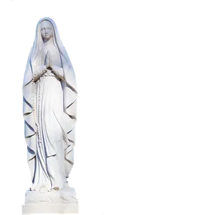 White Marian Statue