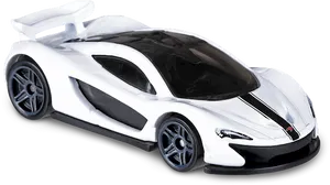 White Mc Laren Supercar Model PNG image