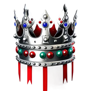 White Medieval Crown PNG Lnc