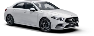 White Mercedes A M G Sedan PNG image