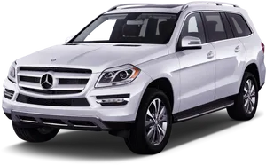 White Mercedes Benz S U V H D PNG image