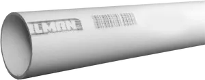 White Metal Pipewith Bar Code PNG image