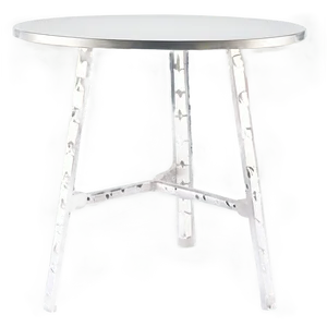 White Metal Table PNG Mce PNG