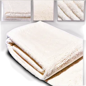 White Microfiber Blanket PNG Tjq