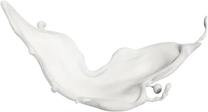 White Milk Splash Dynamic Motion PNG image