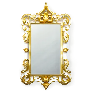 White Mirror Frame PNG 06212024