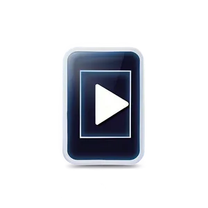 White Mobile Play Button PNG 87