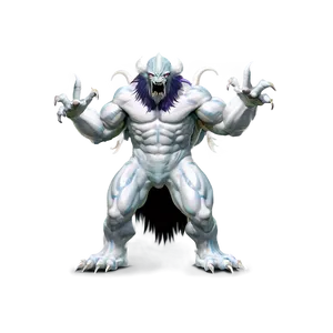 White Monster C PNG image